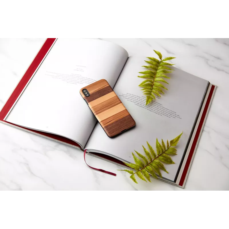 Smartphone-Hülle man and wood für iPhone XS Max — Schwarz