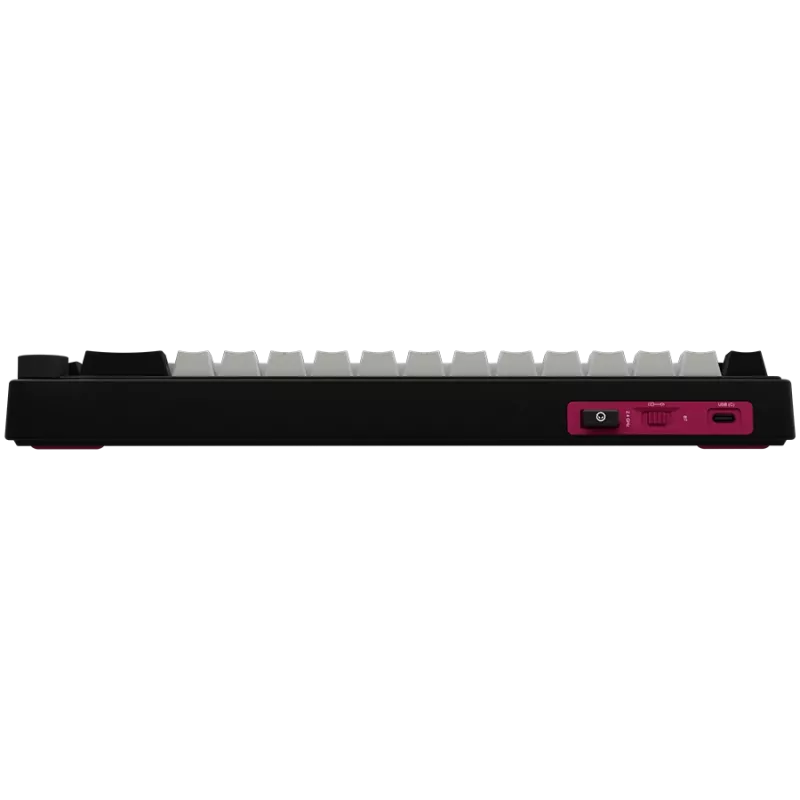 LORGAR KBP70MW, Kabellose 65% Mechanische Gaming-Tastatur Pro, Schwarz/Rot, EN-Layout