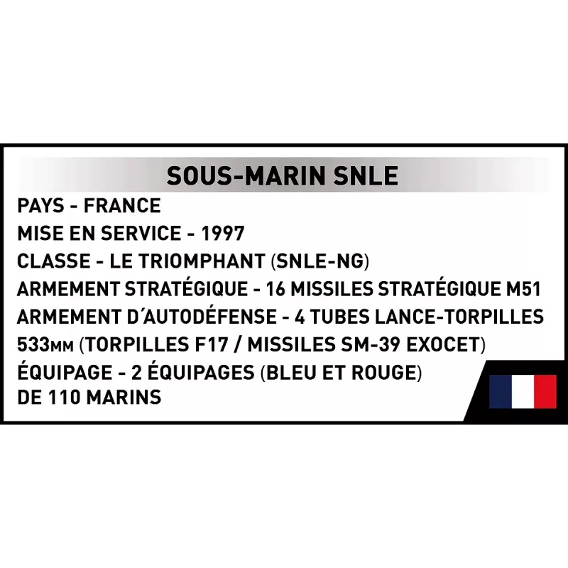 Cobi Blocks Sous-Marin SNLE Konstruktionsset — 643 Teile