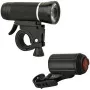 Fahrrad-LED-Lichtset FISCHER ALU 30/15 Lux – vorne 30 lx / hinten 15 lx, Aluminiumgehäuse, bis zu 50.000 h Lebensdauer