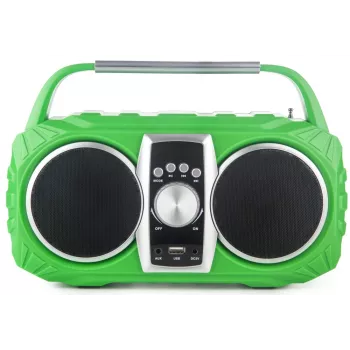 Radiowecker PRIME3 Prime3 APR71GR Neon — Wecker mit FM-Radio und LED-Anzeige