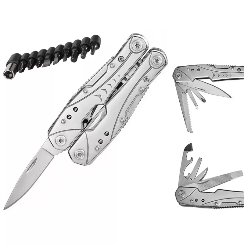 Extralink Multitool, Taschenmesser 23-in-1, mit Etui, Silber