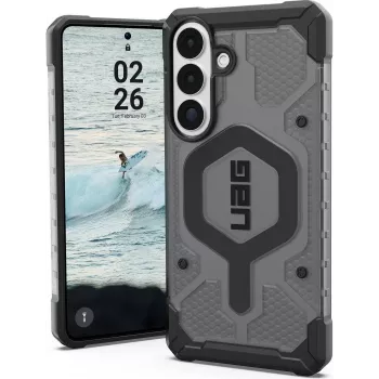 UAG Urban Armor Gear Pathfinder Case mit Magnetmodul | Samsung Galaxy S26+ | ash (grau transparent)/Schwarz | 214527113140 (214527113140)