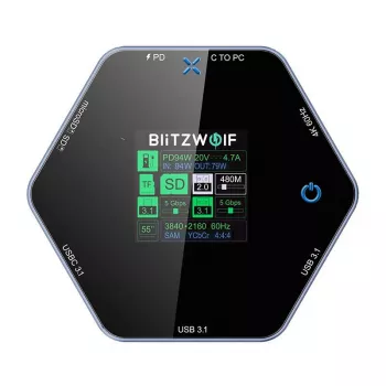 Dockingstation BlitzWolf BW-TH16 8in1 USB 100W mit LCD Smart Display