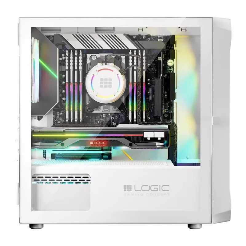 Logic PORTOS ARGB MINI USB 3.0 Gehäuse Weiß