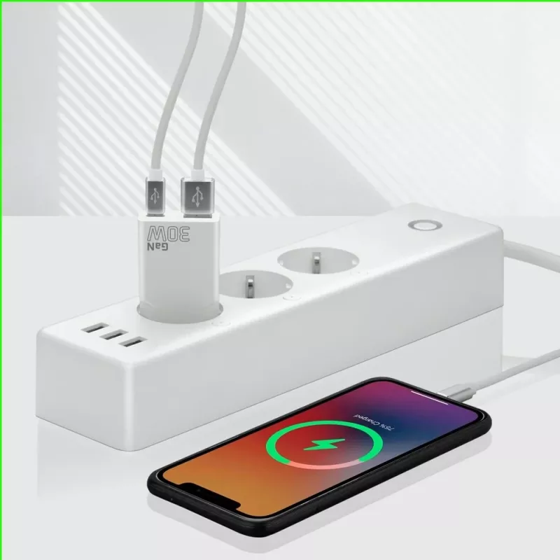 Universelles USB-Wandladegerät everActive SC-380Q Super schlank QC 3.0 – Quick Charge 3.0, kompaktes Design