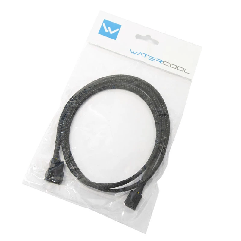 Watercool 4-Pin PWM-Verlängerung, schwarz - 90 cm