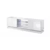 Cama TV-Schrank QIU 200 MDF weiß glänzend/weiß glänzend