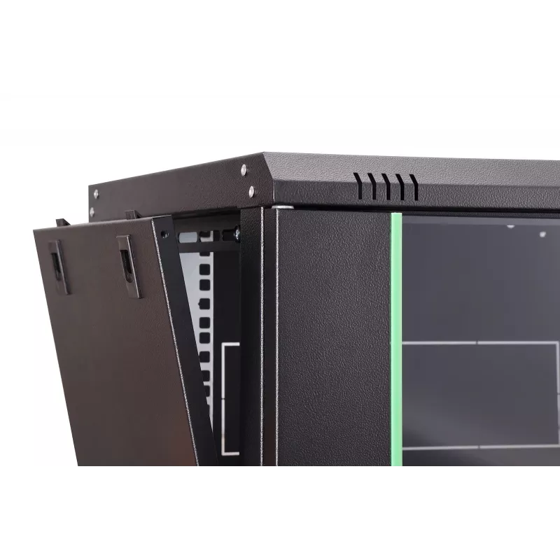Wandmontierbares 19-Zoll-Rack-Schrank DIGITUS Dynamic-N DN-37101 — 7U, 600x450 mm, IP20, Schlüsselschloss, zerlegt