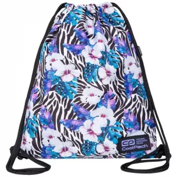 Schuhbeutel CoolPack Solo Flower Zebra