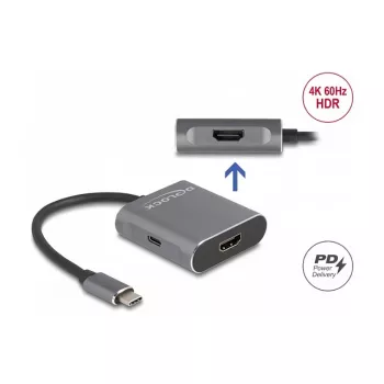 DeLOCK USB Type-C Splitter DP Alt Mode auf 2 x HDMI MST 3840x2160