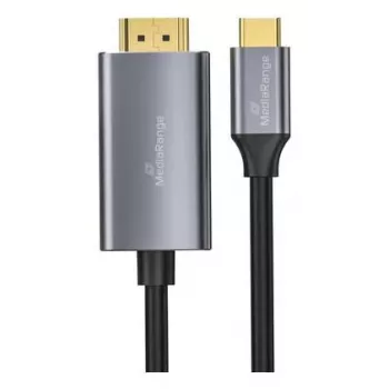 USB-C-auf-HDMI-Videoadapterkabel MediaRange MRCS217 1,8 m, USB-C (DisplayPort Alt Mode) auf HDMI-Ausgang