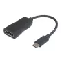 DisplayPort-Alt-Mode-USB-C-auf-DisplayPort-Kabel Garbot 15 cm USB 3.1 Stecker auf Buchse Schwarz