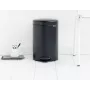 Brabantia 113741 Abfalleimer 12 l Rund Schwarz (11 37 41)