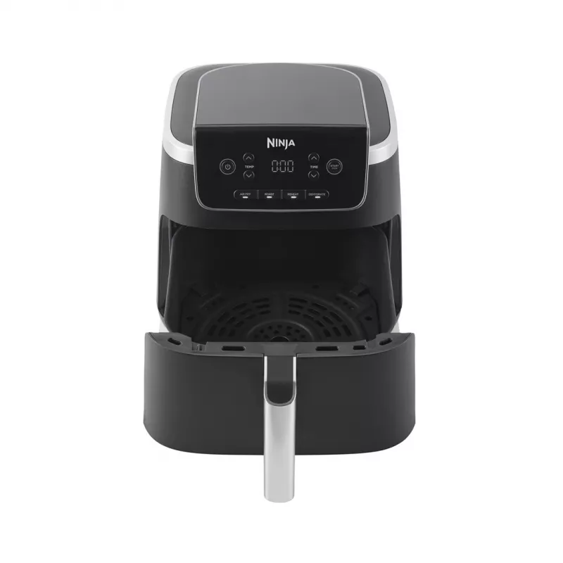 Heißluftfritteuse Ninja AF140EU Single 4,7 L 1750 W Schwarz, 4 Programme, LCD, Knusperplatte