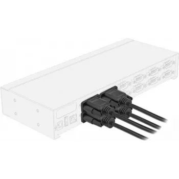 Serielles Kabel DeLOCK 86575 Schwarz 3 m RS-232 Sub-D9