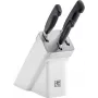 Messerset ZWILLING FOUR STAR 3-teilig mit Selbstschärfblock, weiß