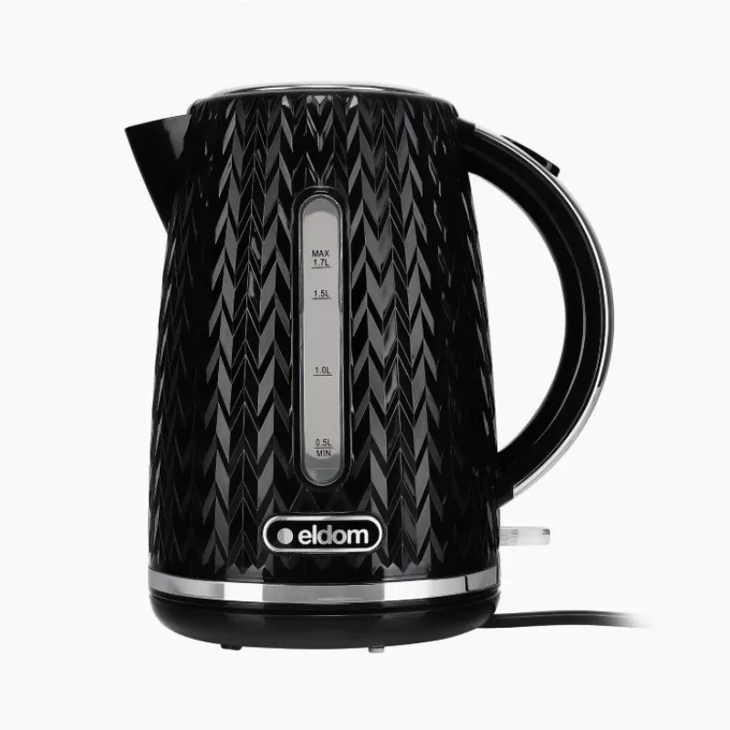 NELO Wasserkocher, 1,7 l Fassungsvermögen, 2000 W, schwarz