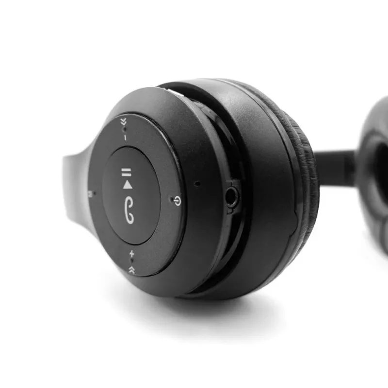 MEDIA-TECH EPSILION BT MT3591 Kabellose Kopfhörer Bluetooth 4.2 Mikrofon Radio FM Schwarz