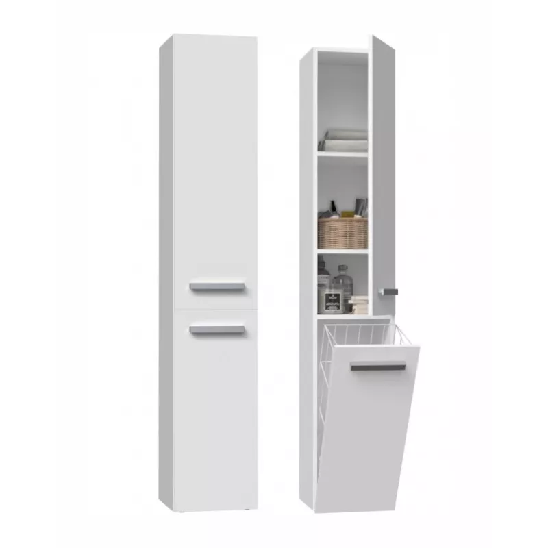 Badezimmerschrank NEL IV 31x30x174 cm, mattweiß