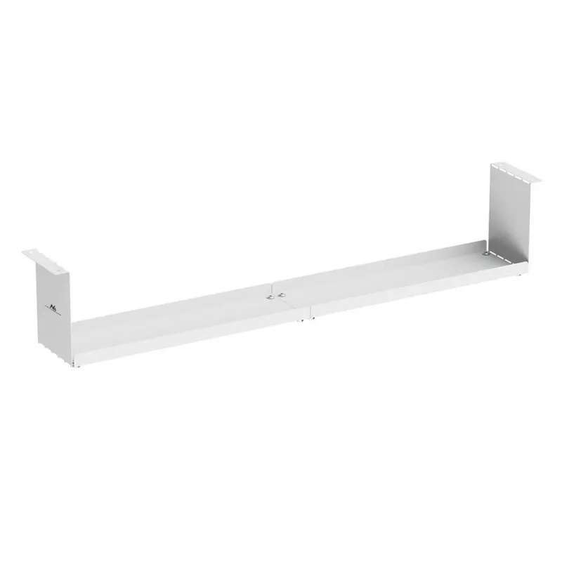 Maclean kompakter Kabelorganizer unter dem Schreibtisch, max. Belastung 5 kg, weiß, MC-107 W