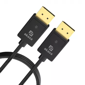 Akasa PROSLIM 8K DisplayPort-Kabel 8Ka60Hz - 2 m (AK-CBDP26-20BK)