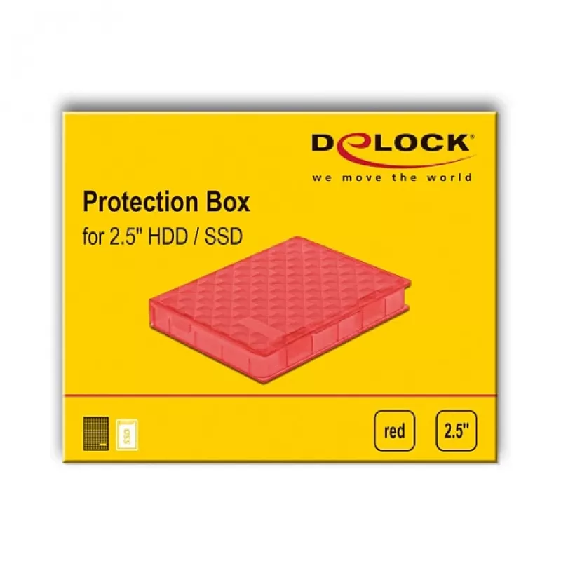 Schutzbox Cover DeLOCK 18370 Rot