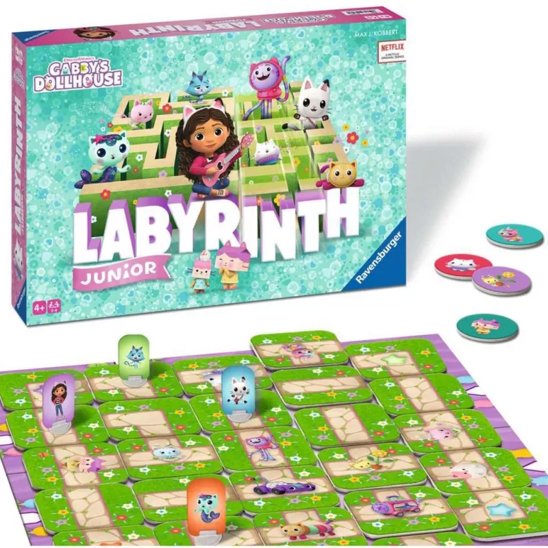 Gabby's Dollhouse Junior Labyrinth, Brettspiel