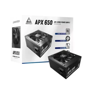 Montech APX650 power supply unit 650 W 20+4 pin ATX ATX Schwarz