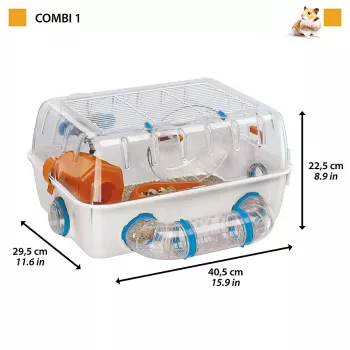 FERPLAST Combi 1 - Käfig für einen Hamster
