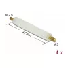 Montageset DeLOCK 60238 Naturfarbener Kunststoff