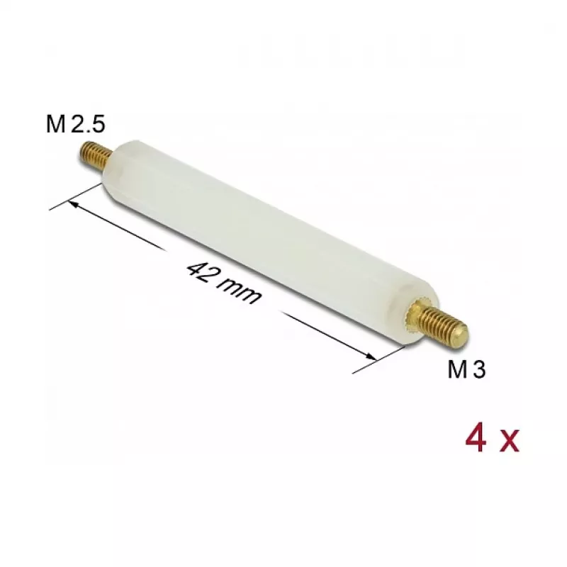 Montageset DeLOCK 60238 Naturfarbener Kunststoff