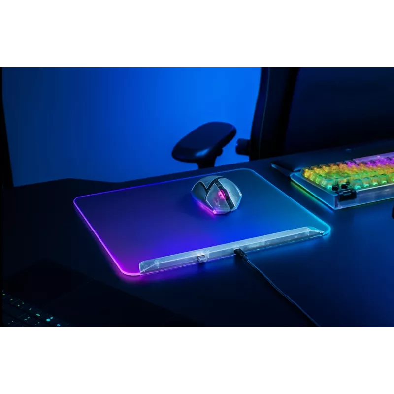 Gaming-Mauspad Razer Firefly V2 Pro White – RGB-Hintergrundbeleuchtung, USB-betrieben, rutschfeste Basis
