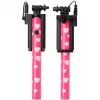 Ultron Selfie Hot Shot Pink – 15 – 45 cm Selfie-Stick mit Kameraauslöser am Griff – Für Smartphones wie Samsung Galaxy, iPhone und andere (173951)