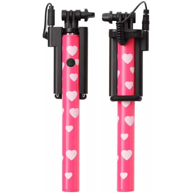 Ultron Selfie Hot Shot Pink – 15 – 45 cm Selfie-Stick mit Kameraauslöser am Griff – Für Smartphones wie Samsung Galaxy, iPhone und andere (173951)