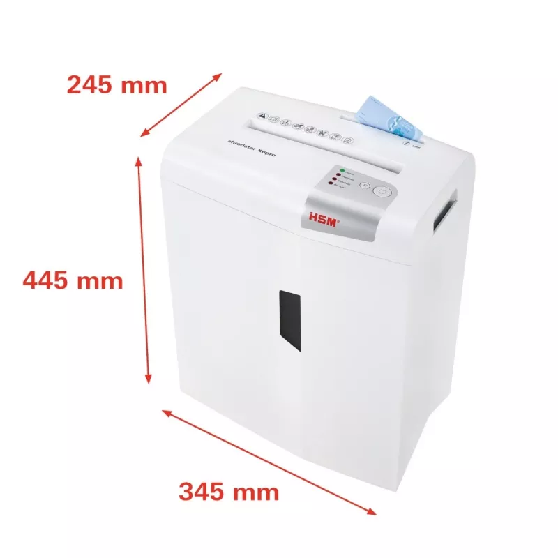 HSM shredstar X6pro Aktenvernichter, 2 x 15 mm + separater CD-Schneidemechanismus