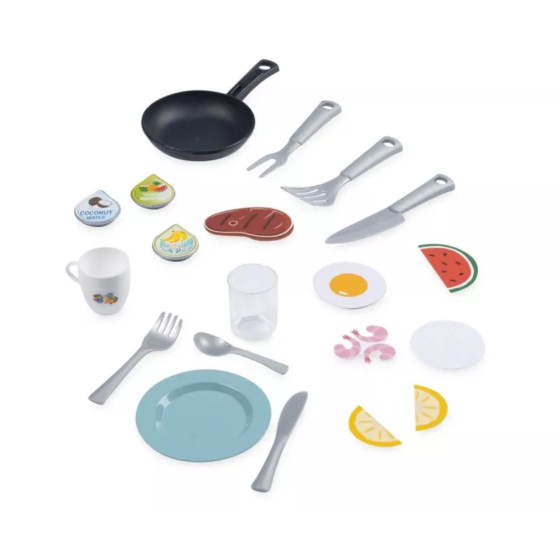 Spielküche SMOBY Stitch Kitchen 7600311909 mit Zubehör – Kinder-Rollenspielküchenset