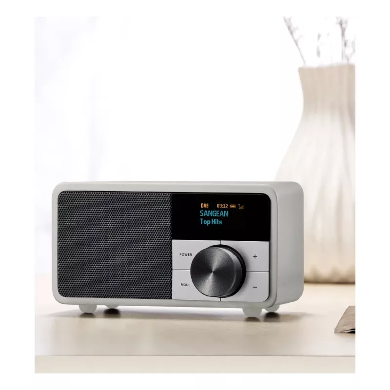 Tischradio Sangean DDR-7 Glacier Silver mit digitalem Tuner und Bluetooth