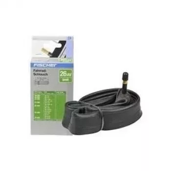 FISCHER Fahrradschlauch 26 Zoll (66,00 cm) mit Auto-/Schraderventil – Modell 85104