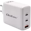 Ladegerät QOLTEC 100W GaN USB-C Dual PD 5–20V 1,5–5A, 2×USB-C