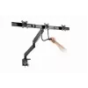 Desk monitor mount GEMBIRD MA-DA3-03, 3-arm, gas spring, VESA 75–100x100, supports 3 displays up to 27 inch, max 18 kg, Schwarz