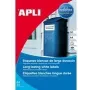Drucker-Etiketten APLI 01228 Weiß Polyester A4 210x297mm 20 Blatt