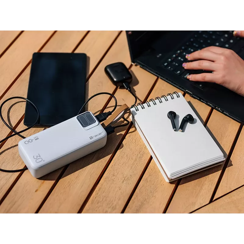 Tracer Blaze 30000 mAh 65 W, Weiß
