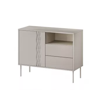 Cama 1D2S TRESSE Kommode 100x40x75 Kaschmir matt