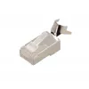 RJ45-Stecker Extralink CAT6A FTP 8P8C, transparent, Stecker/Buchse, 1 Stk.