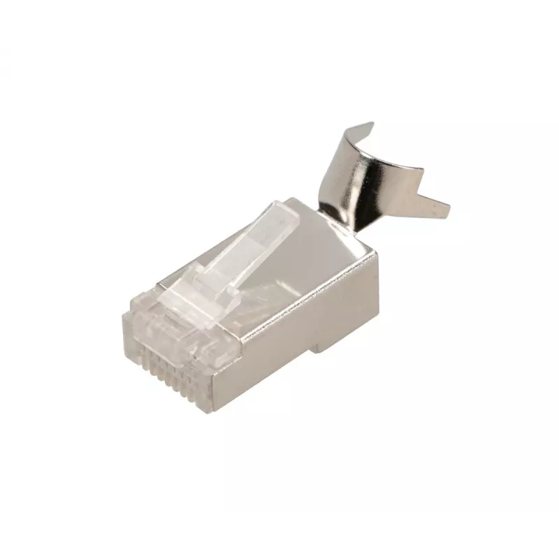 RJ45-Stecker Extralink CAT6A FTP 8P8C, transparent, Stecker/Buchse, 1 Stk.
