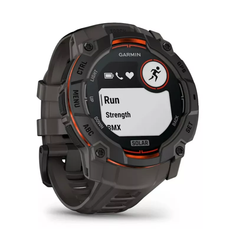 Garmin Instinct 3 Solar GPS-Smartwatch 1,3 Zoll MIP 176x176 Touchscreen Schwarz