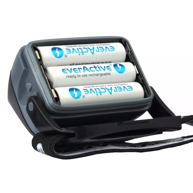 Stirnlampe everActive HL-150, Kopflampe, 150 lm, 3 W, IPX4, 3×AAA, schwarz