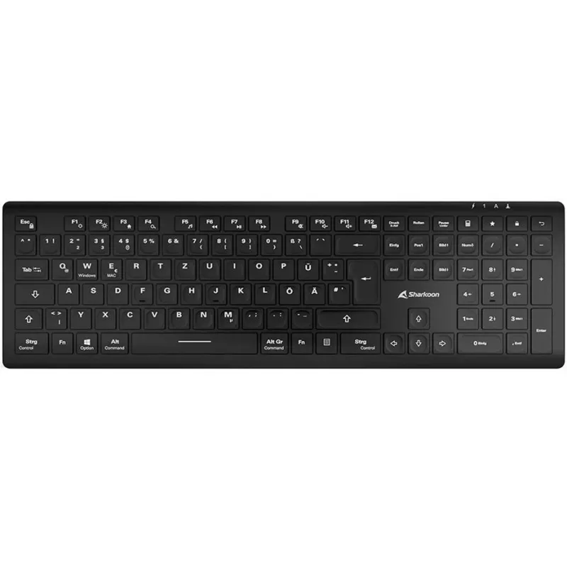 Sharkoon OfficePal K30W schwarz DE-Layout Rubberdome