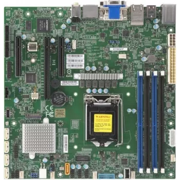 Supermicro X11SCZ-F - Intel - LGA 1151 (Socket H4) - Intel® Celeron® - Intel® Core™ i3 - Intel® Pentium® - Intel® Xeon® - DDR4-SDRAM - DIMM - 1600,1866,2133,2400,2666 MHz (X11SCZ-F